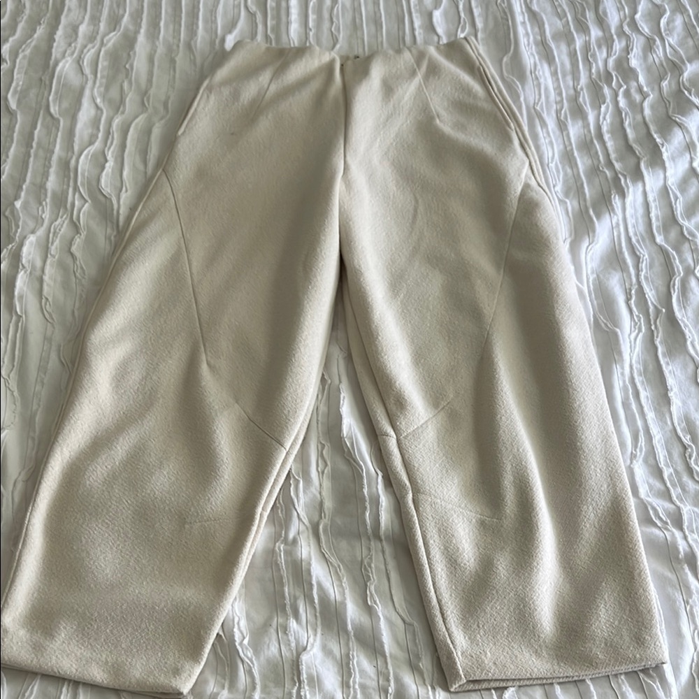 Zara Pull On Textured Pants